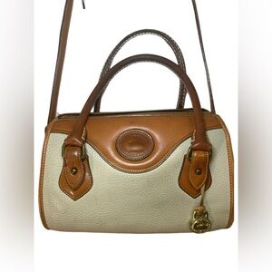 Vintage Dooney & Bourke Speedy Satchel in ivory